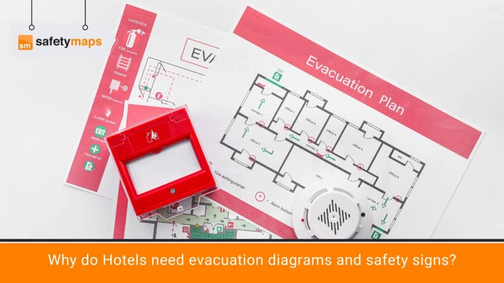 Hotel evacuation diagrams for hotels and accommodation